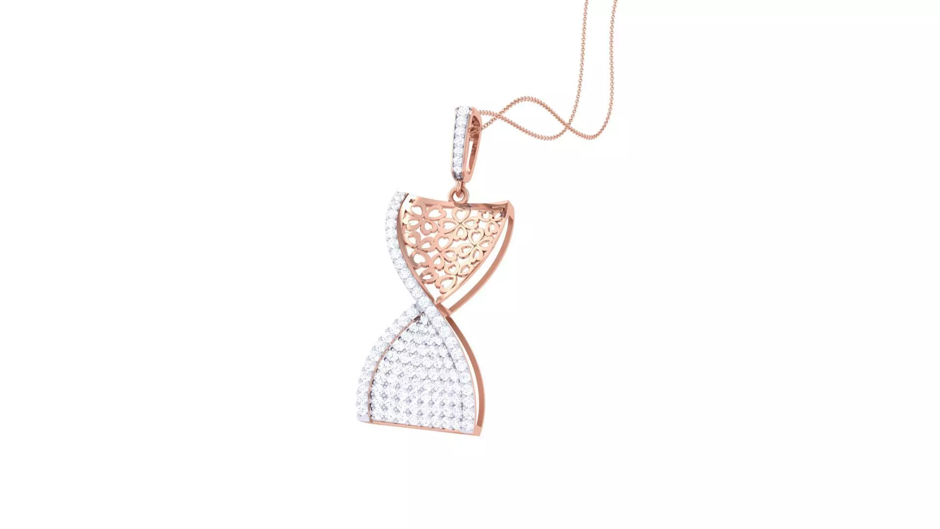DNA Chain Cocktail Diamond Pendant 3dm stl obj gltf glb 3mf  3D print model_0