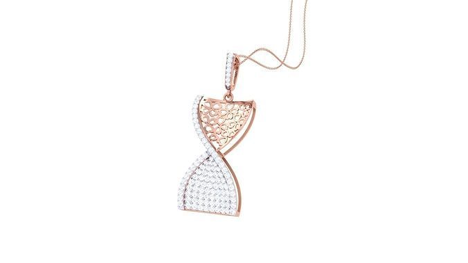 DNA Chain Cocktail Diamond Pendant 3dm stl obj gltf glb 3mf  3D print model