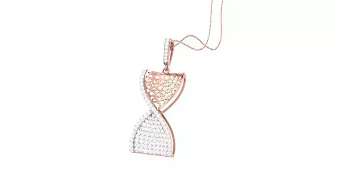 DNA Chain Cocktail Diamond Pendant 3dm stl obj gltf glb 3mf 