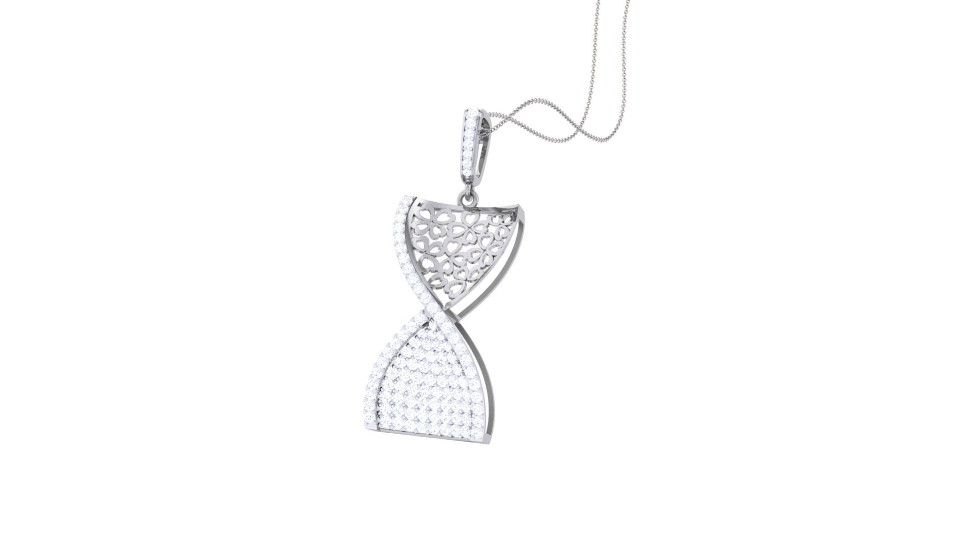 DNA Chain Cocktail Diamond Pendant 3dm stl obj gltf glb 3mf  3D print model_2
