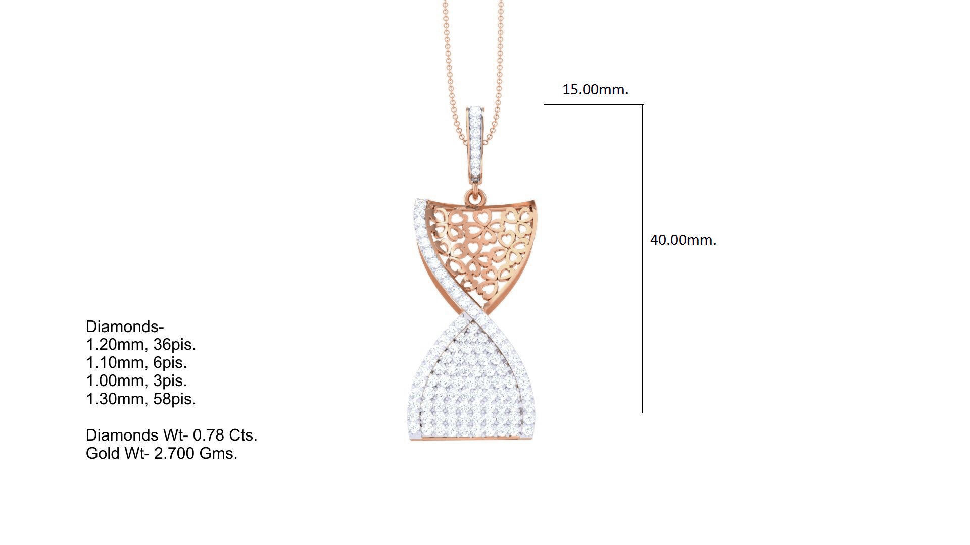 DNA Chain Cocktail Diamond Pendant 3dm stl obj gltf glb 3mf  3D print model_6