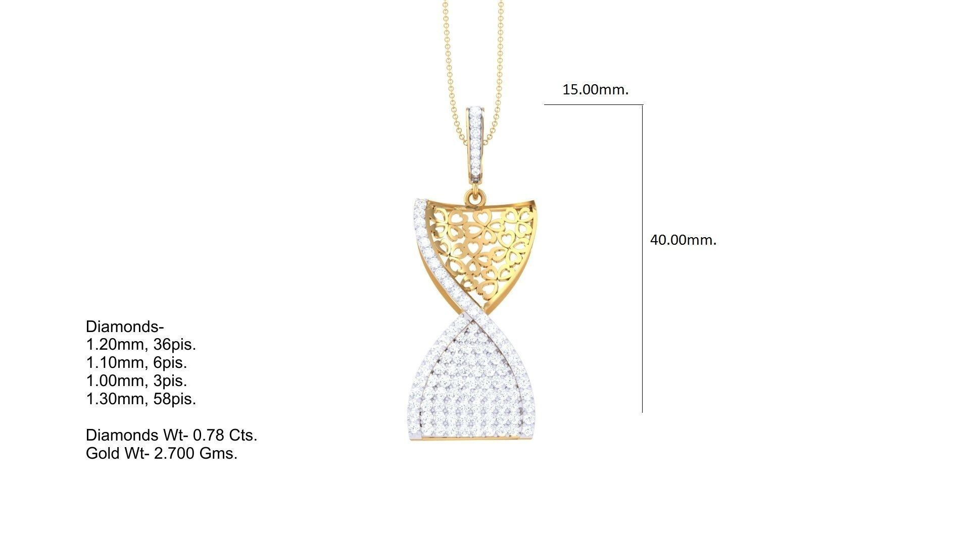 DNA Chain Cocktail Diamond Pendant 3dm stl obj gltf glb 3mf  3D print model_5