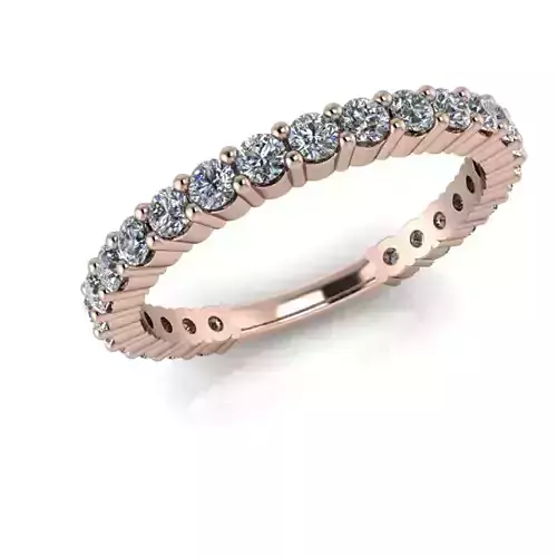 3  4 ctw Round  Diamond 25 Stone Wedding Band Ladies Ring 3D print model