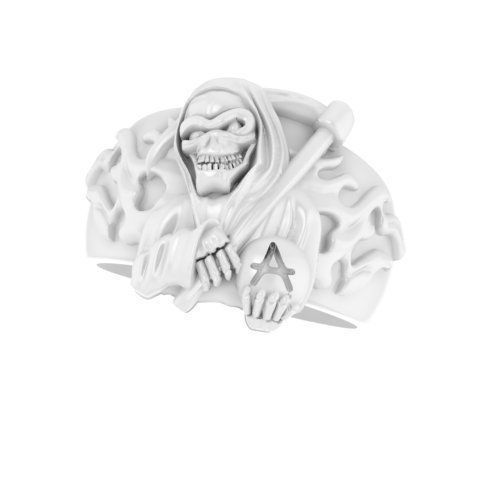 5 skull ring  3D Model Collection_25