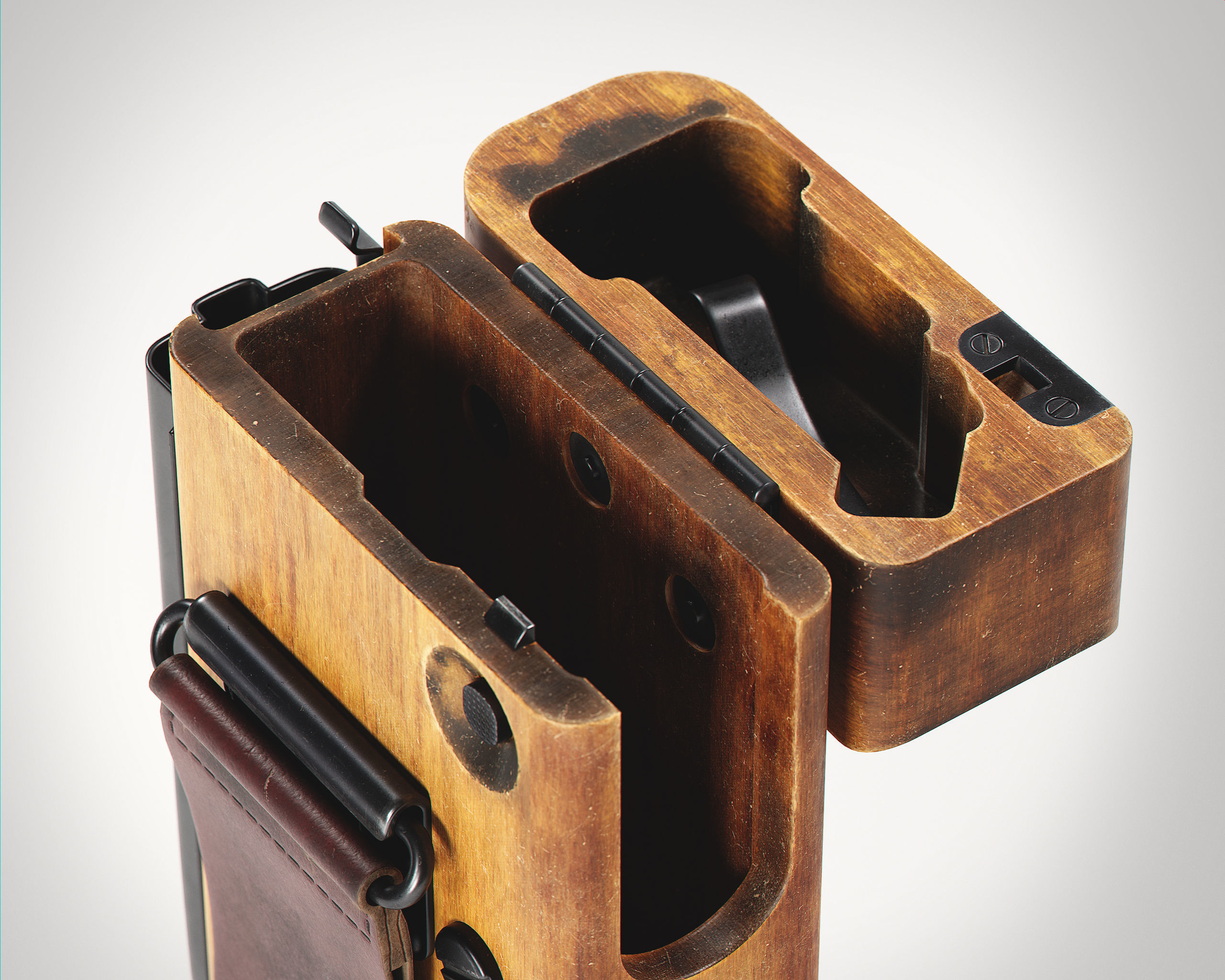 Lahti L35 - Wood Stock Low-poly 3D model_11