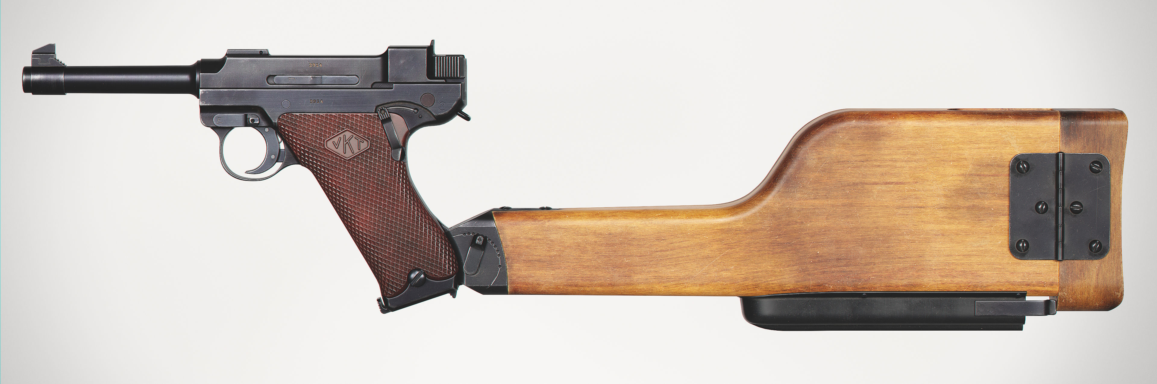Lahti L35 - Wood Stock Low-poly 3D model_7