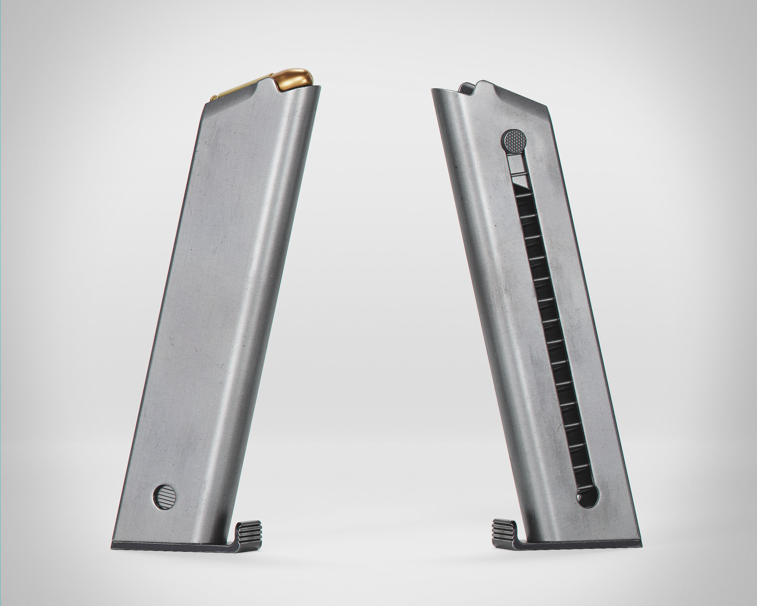 Lahti L35 - Wood Stock Low-poly 3D model_5