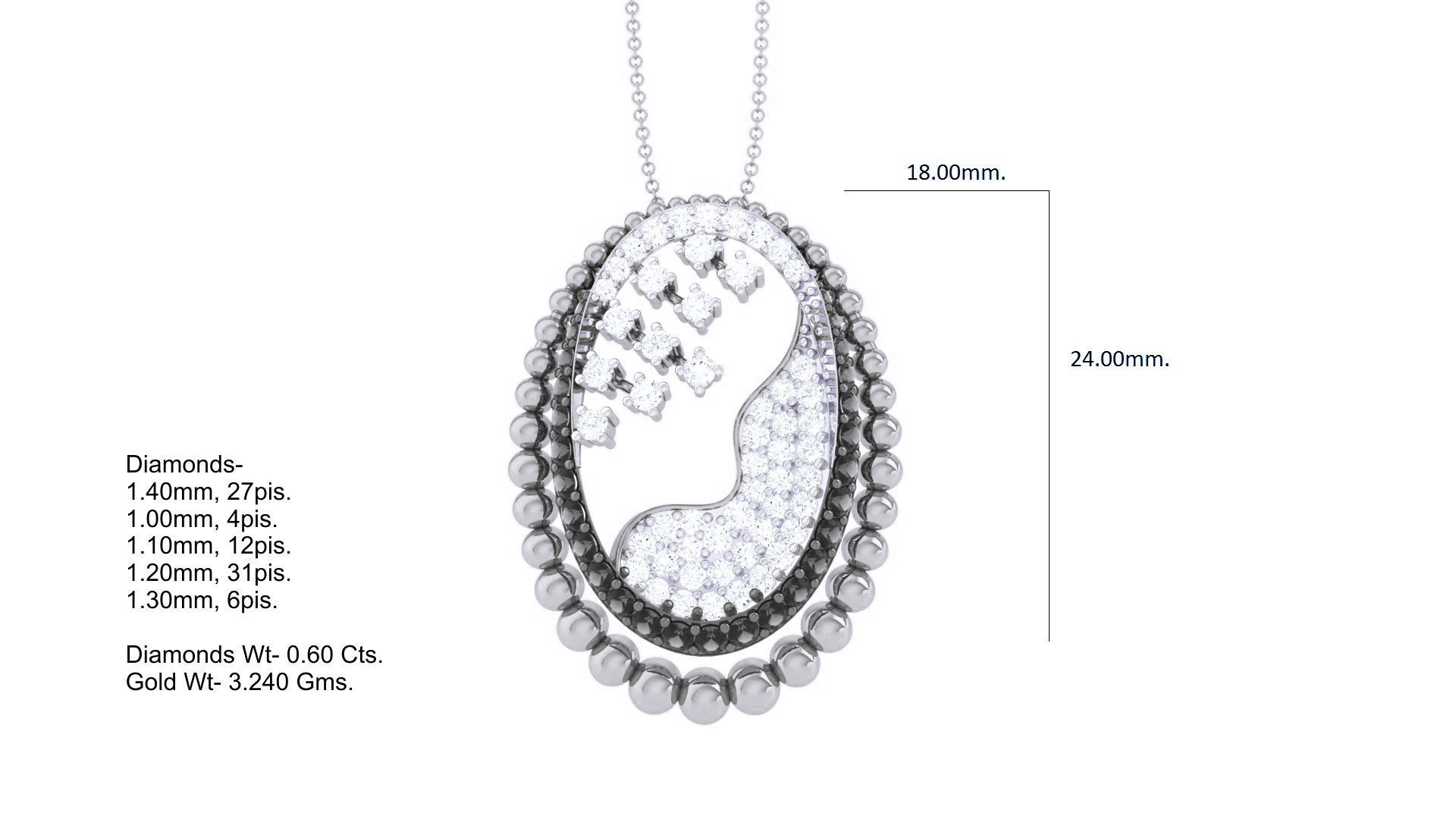 Cocktail Diamond Pendant 3dm stl obj gltf glb 3mf renders detail 3D print model_6