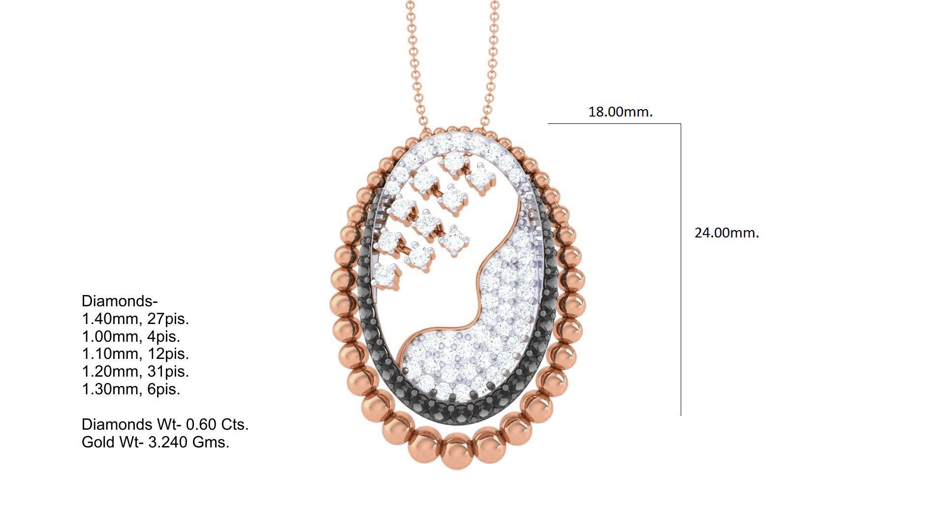 Cocktail Diamond Pendant 3dm stl obj gltf glb 3mf renders detail 3D print model_5