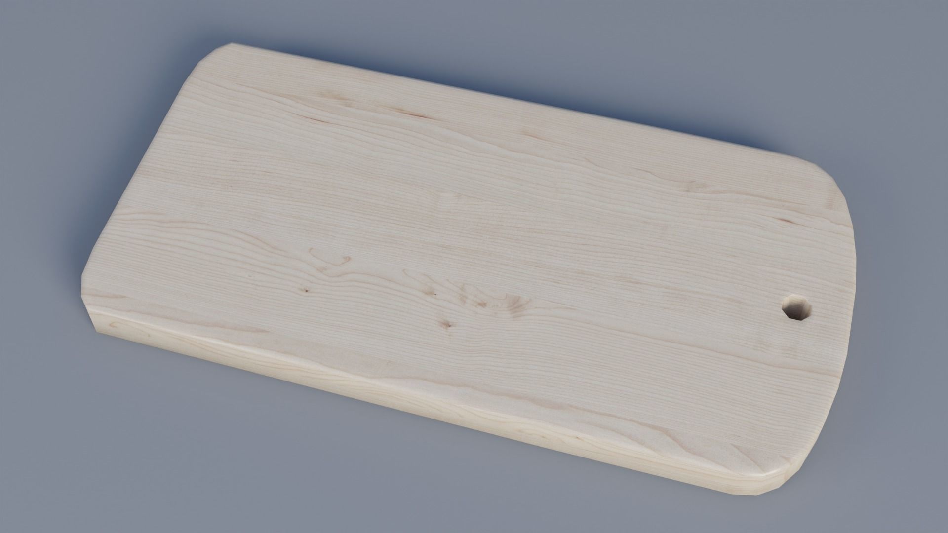 Chopping Board Low-poly 3D model_1