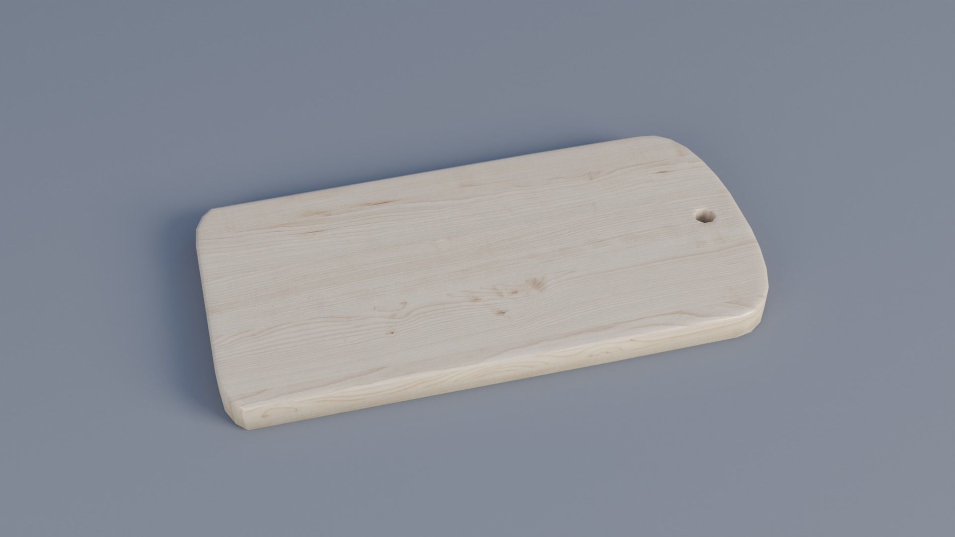 Chopping Board Low-poly 3D model_2