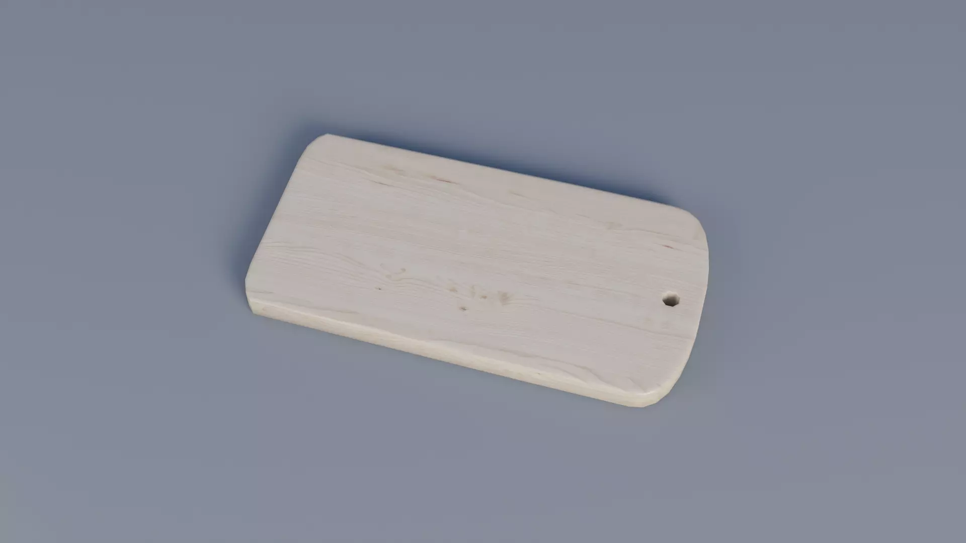 Chopping Board Low-poly 3D model_0