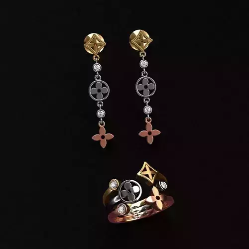 Ring and Earrings