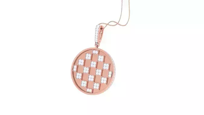 Telescope Mirror Cocktail Diamond Pendant 3dm stl obj gltf glb