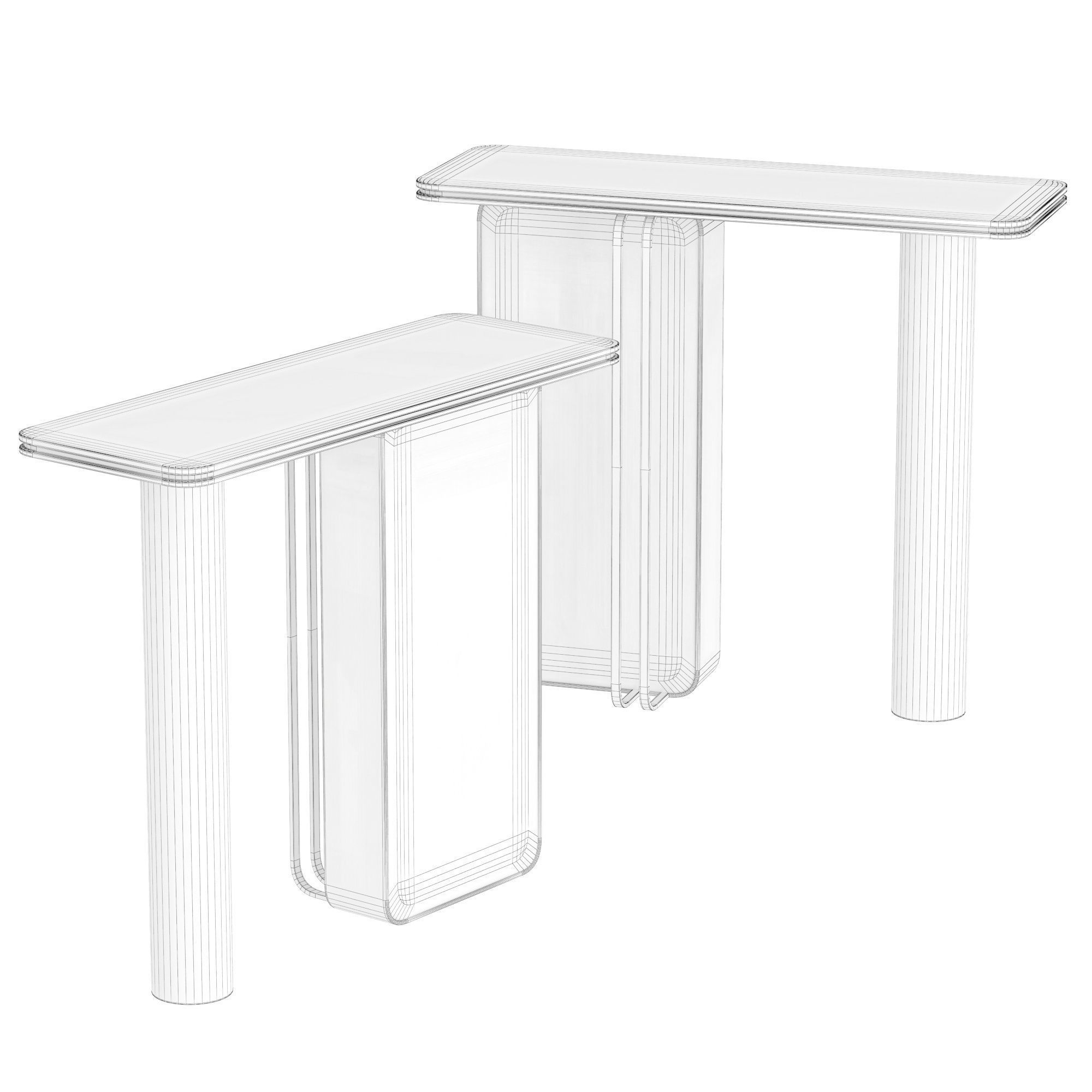 Console table Free 3D model_2