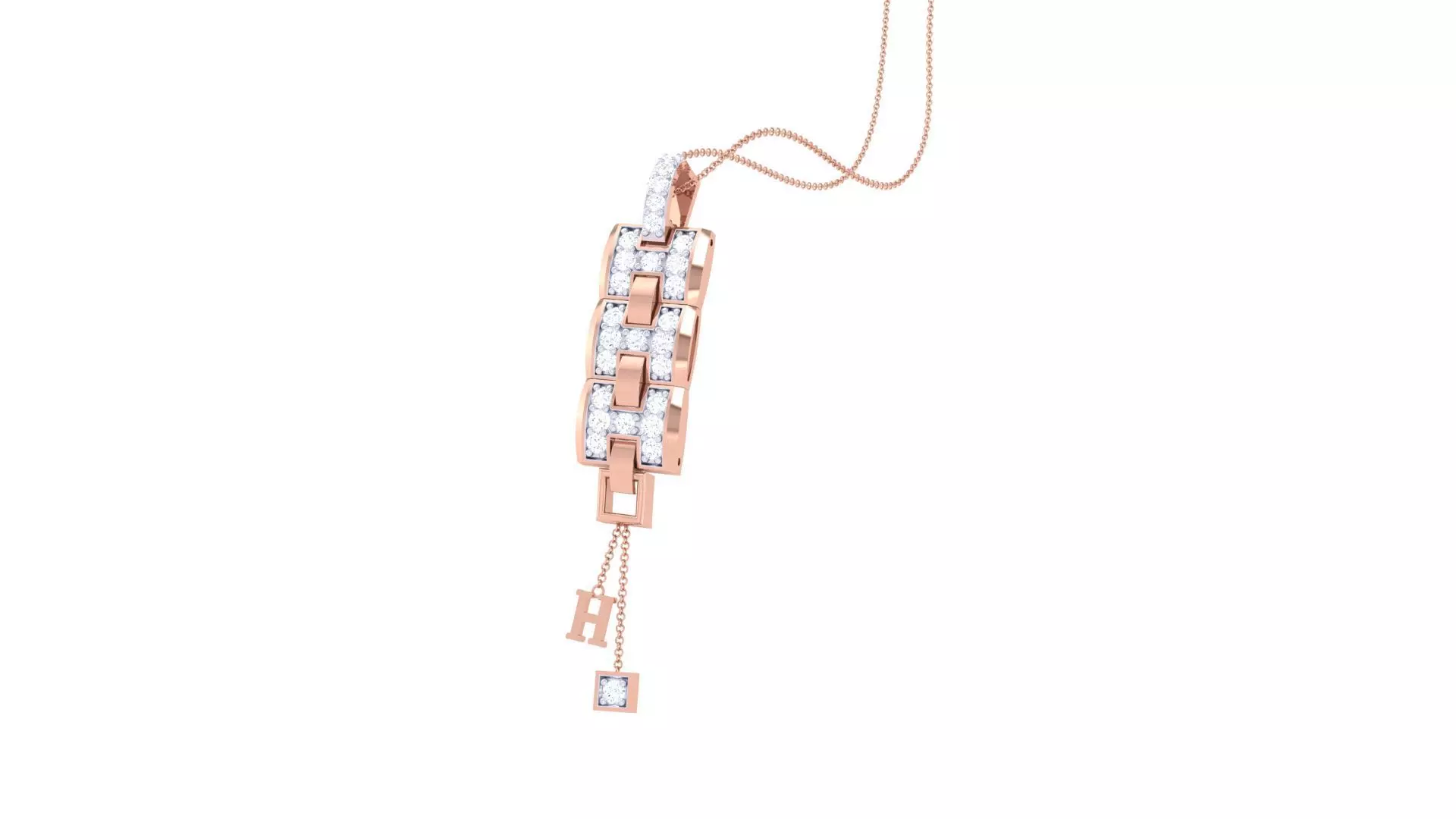 HO Cocktail Diamond Pendant 3dm stl obj gltf glb 3mf renders 3D print model_0