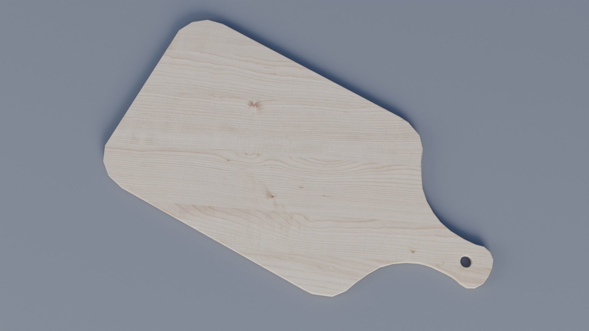 Chopping Board Low-poly 3D model_1