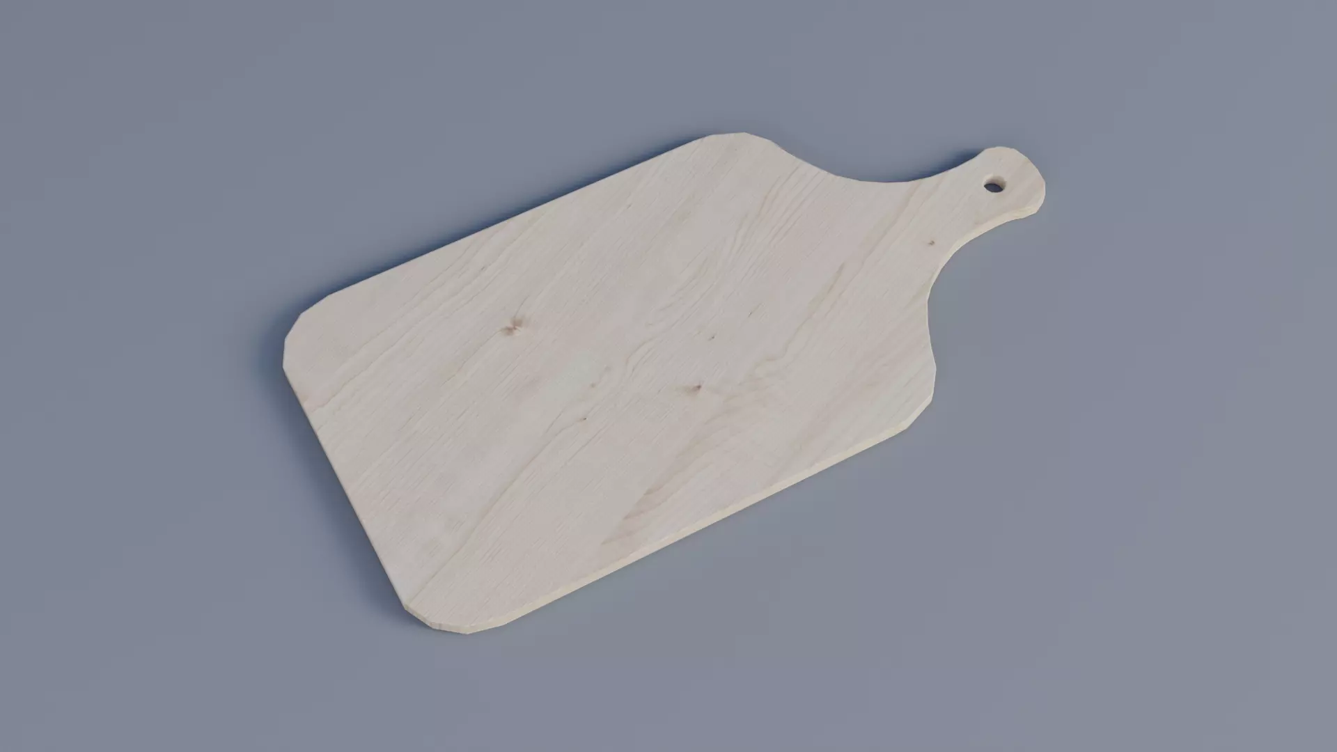 Chopping Board Low-poly 3D model_0