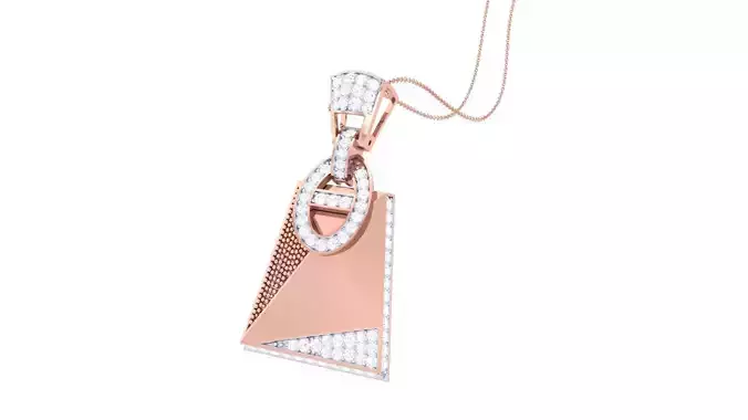 Cocktail Diamond Pendant 3dm stl obj gltf glb 3mf renders detail