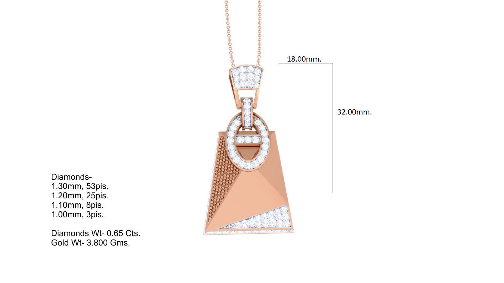 Cocktail Diamond Pendant 3dm stl obj gltf glb 3mf renders detail 3D print model_6