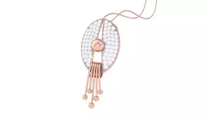 Cocktail Diamond Pendant 3dm stl obj gltf glb 3mf renders detail