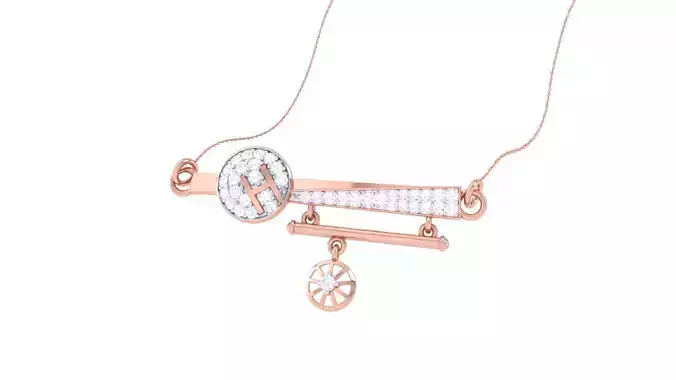 Delicate Necklace 3dm stl obj gltf glb 3mf renders detail 3D print model