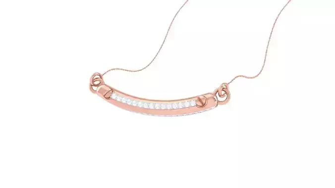 Delicate Screw Head Necklace 3dm stl obj gltf glb 3mf renders 3D print model