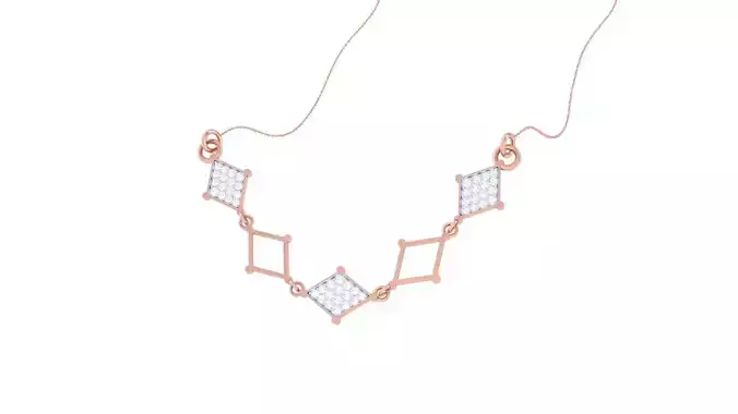 Delicate Necklace 3dm stl obj gltf glb 3mf renders detail 3D print model