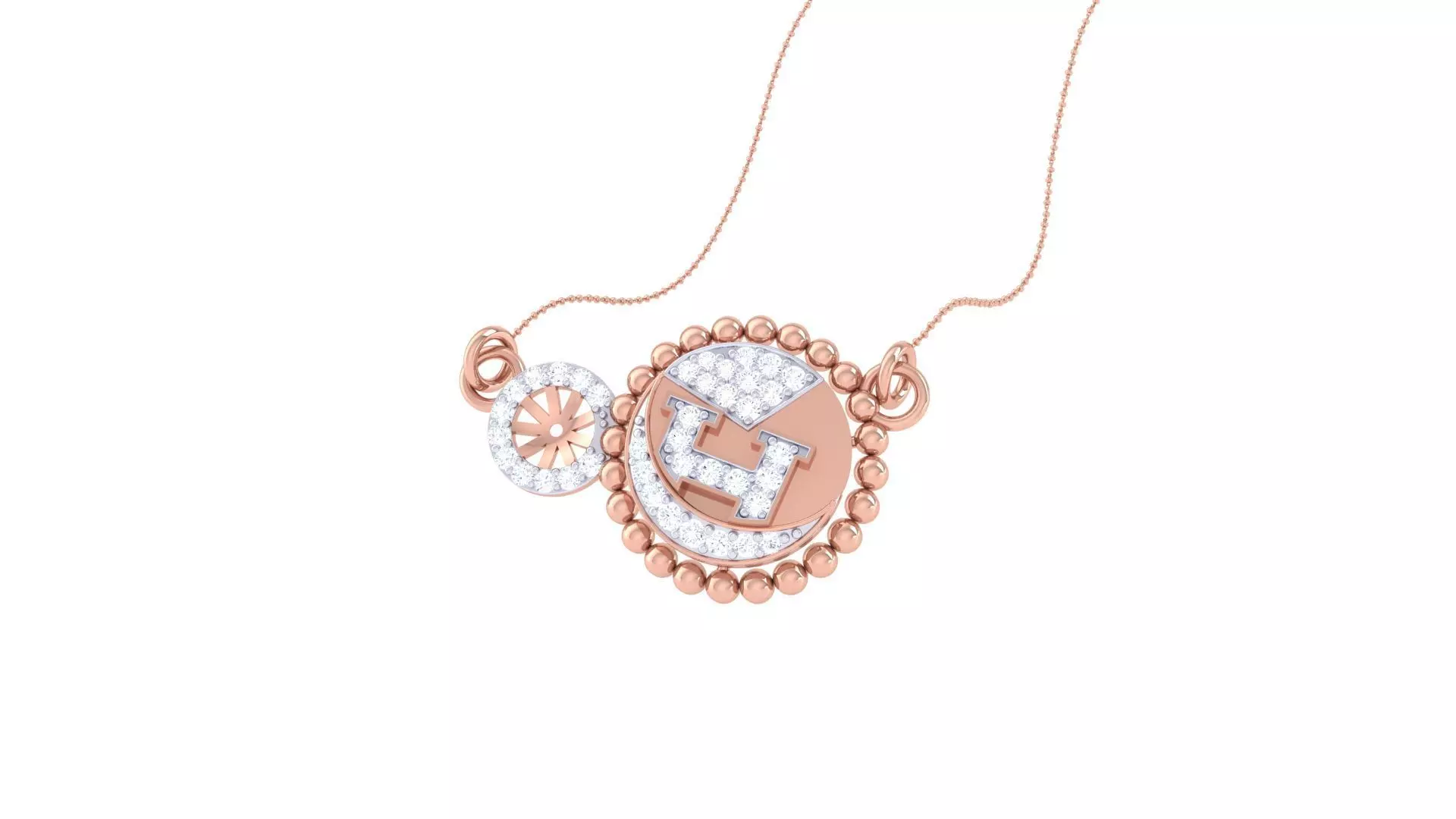 Delicate Necklace 3dm stl obj gltf glb 3mf renders detail 3D print model_0