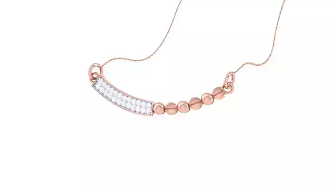 Delicate Ball Necklace 3dm stl obj gltf glb 3mf renders detail 3D print model