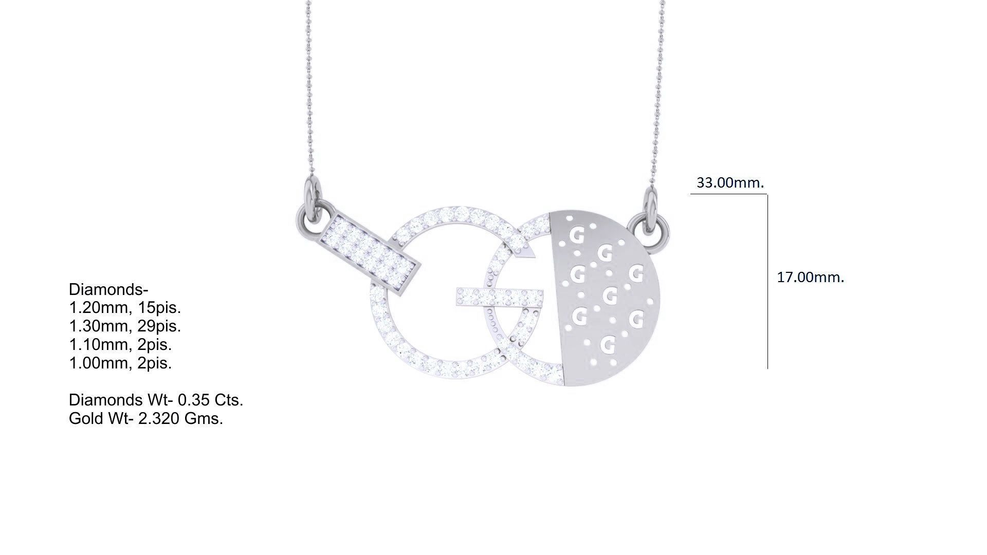 Delicate Necklace 3dm stl obj gltf glb 3mf renders detail 3D print model_5