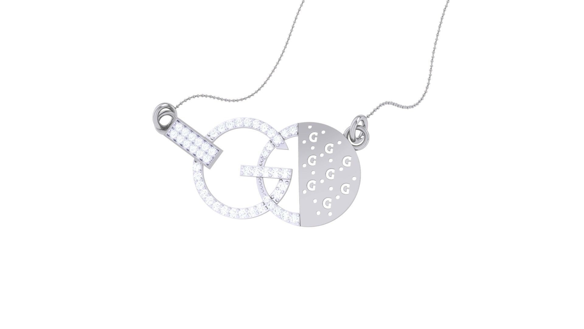 Delicate Necklace 3dm stl obj gltf glb 3mf renders detail 3D print model_2