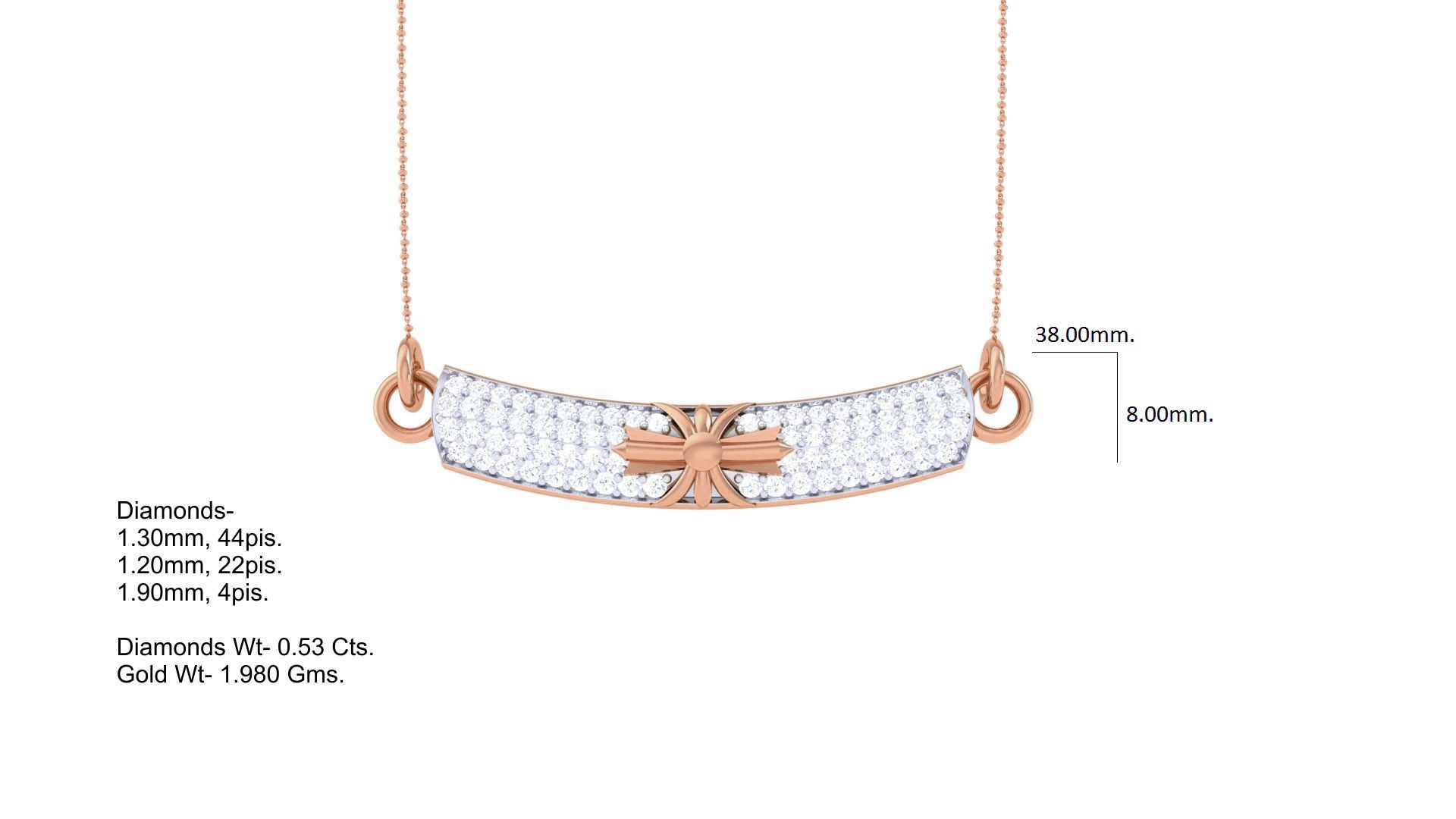 Delicate Necklace 3dm stl obj gltf glb 3mf renders detail 3D print model_6