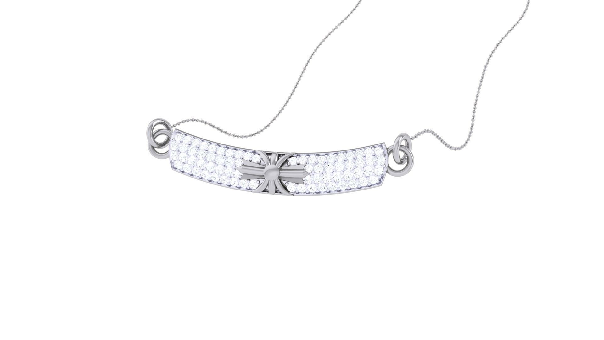 Delicate Necklace 3dm stl obj gltf glb 3mf renders detail 3D print model_2