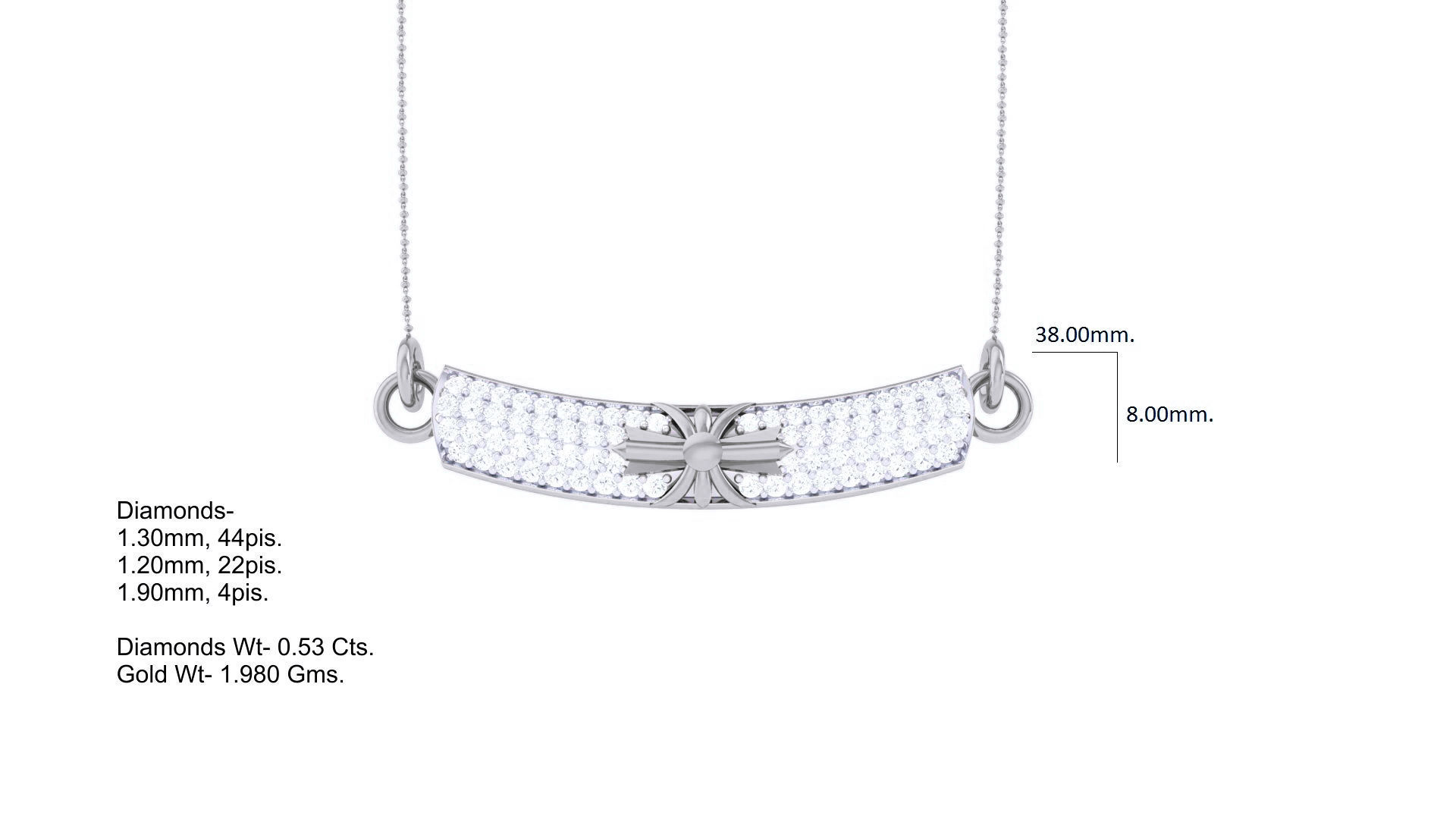 Delicate Necklace 3dm stl obj gltf glb 3mf renders detail 3D print model_5