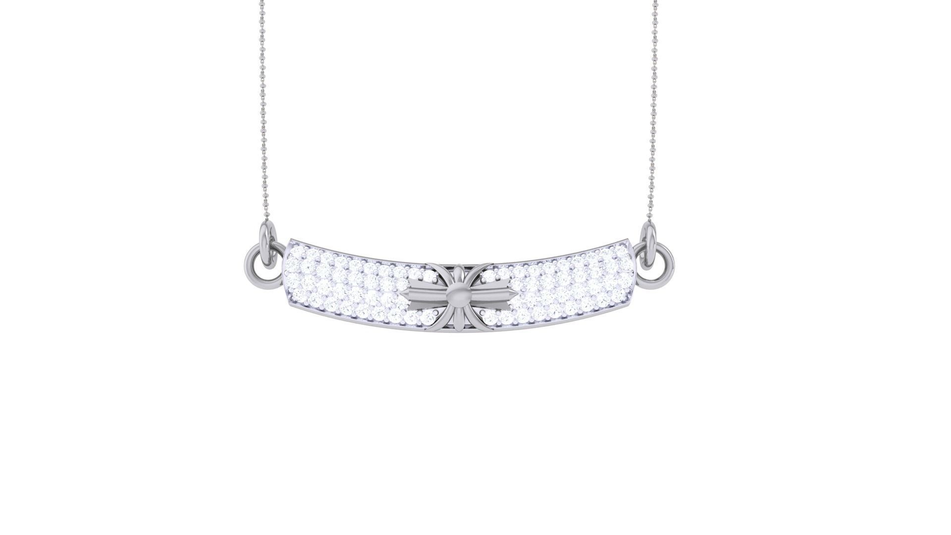 Delicate Necklace 3dm stl obj gltf glb 3mf renders detail 3D print model_8