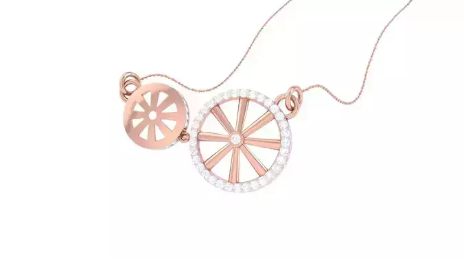 Delicate Necklace 3dm stl obj gltf glb 3mf renders detail 3D print model