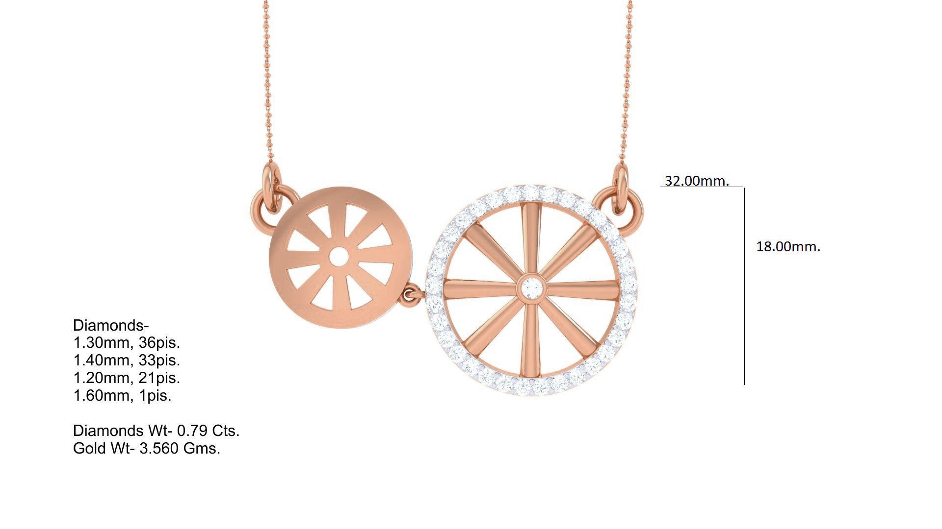 Delicate Necklace 3dm stl obj gltf glb 3mf renders detail 3D print model_6