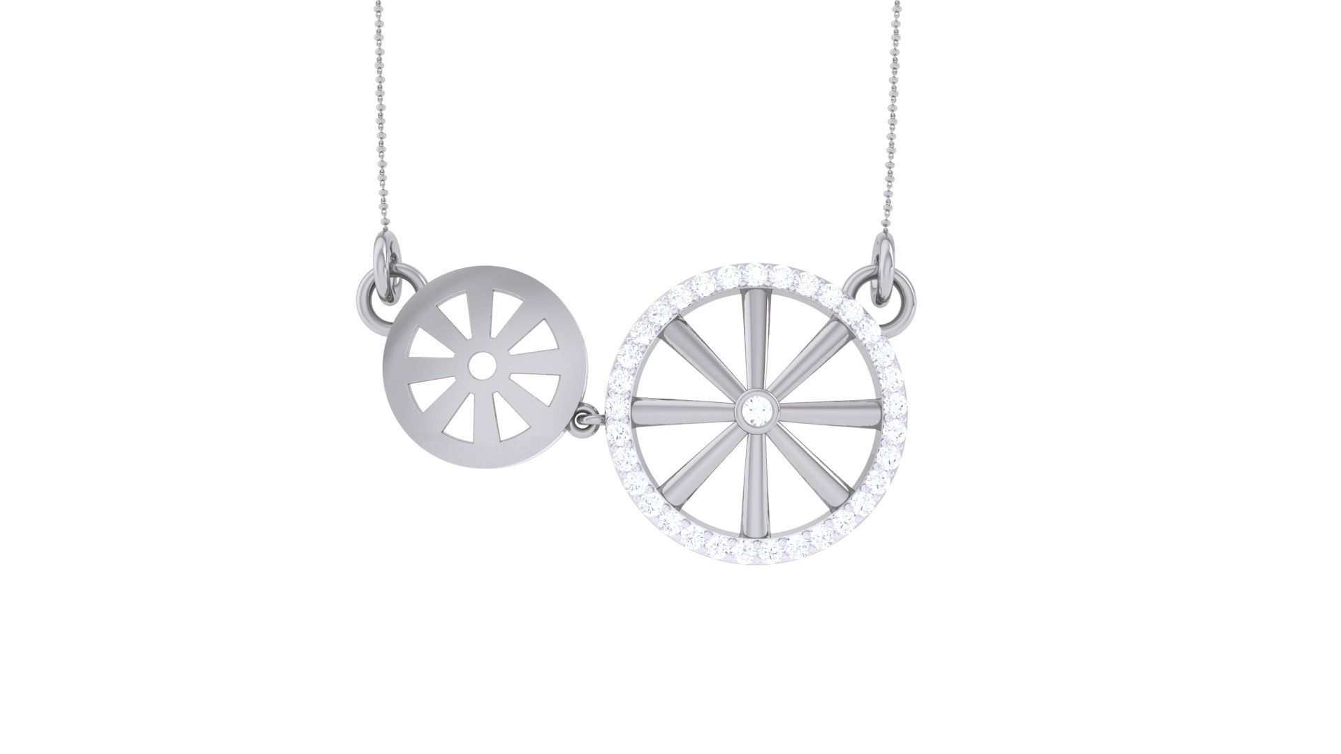 Delicate Necklace 3dm stl obj gltf glb 3mf renders detail 3D print model_9