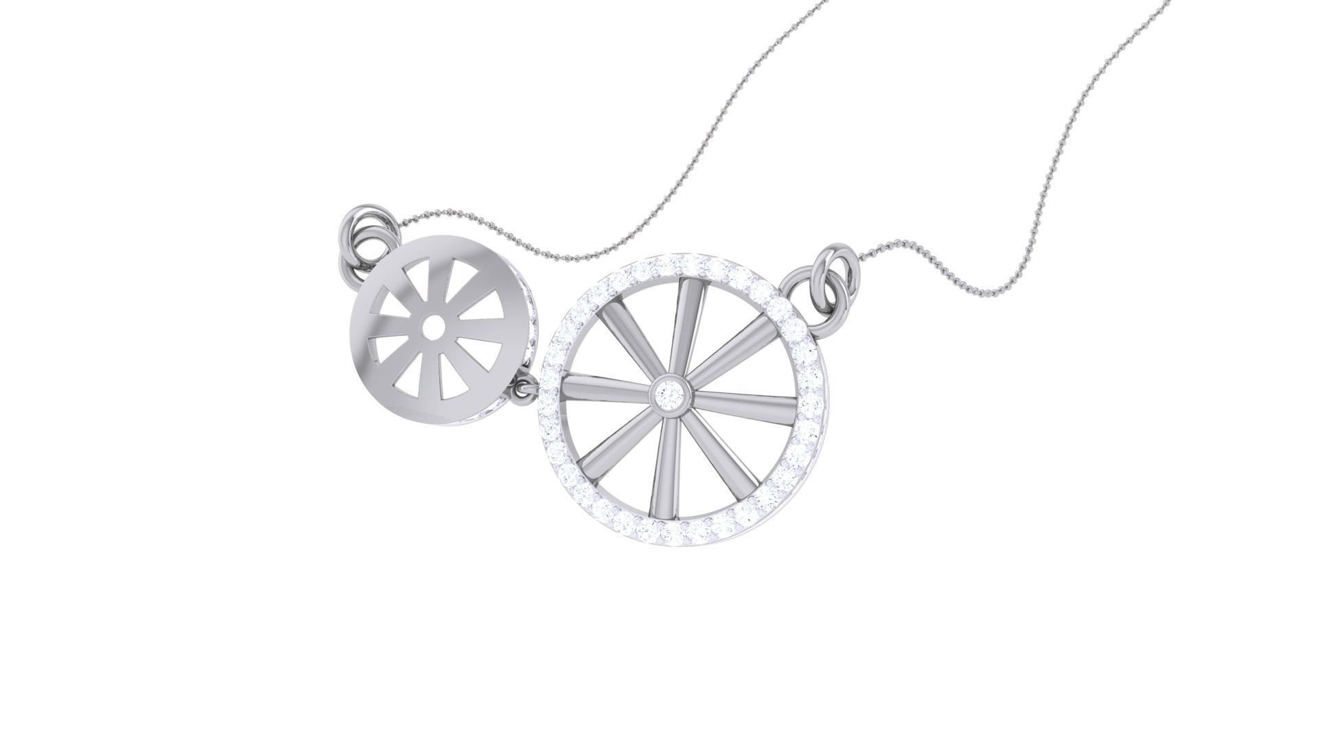 Delicate Necklace 3dm stl obj gltf glb 3mf renders detail 3D print model_2