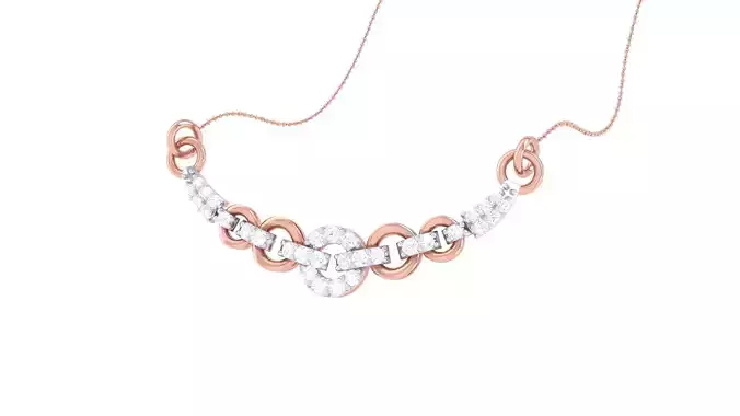 Delicate Chain Necklace 3dm stl obj gltf glb 3mf renders detail 3D print model Delicate Chain Necklace 3dm stl obj gltf glb 3mf renders detail 3D print model