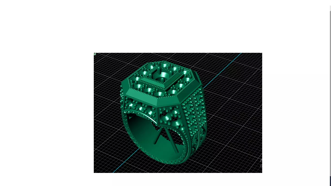 Men ring 3D print model_0