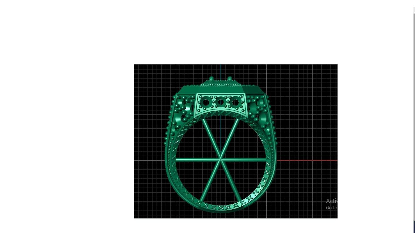 Men ring 3D print model_2