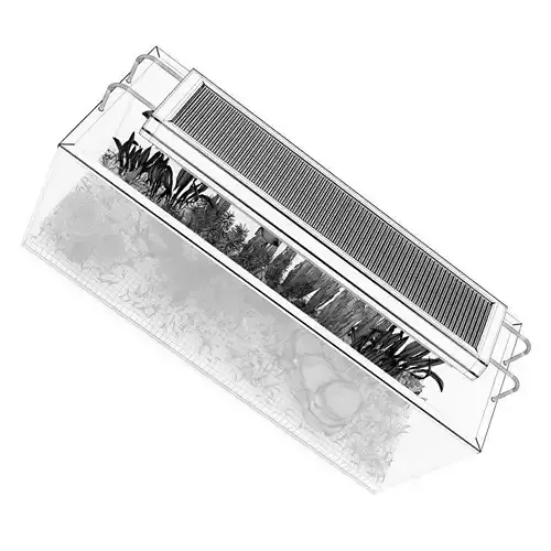 Rectangular Aquarium with Light 3D model