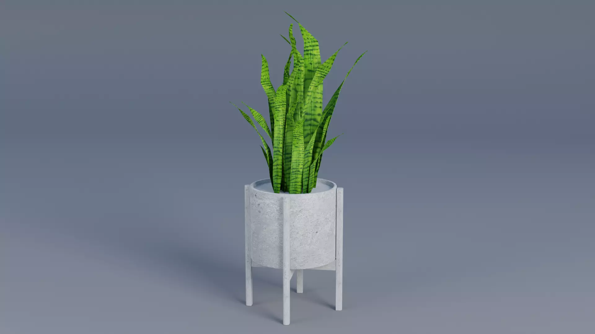 flower vase Low-poly 3D model_0