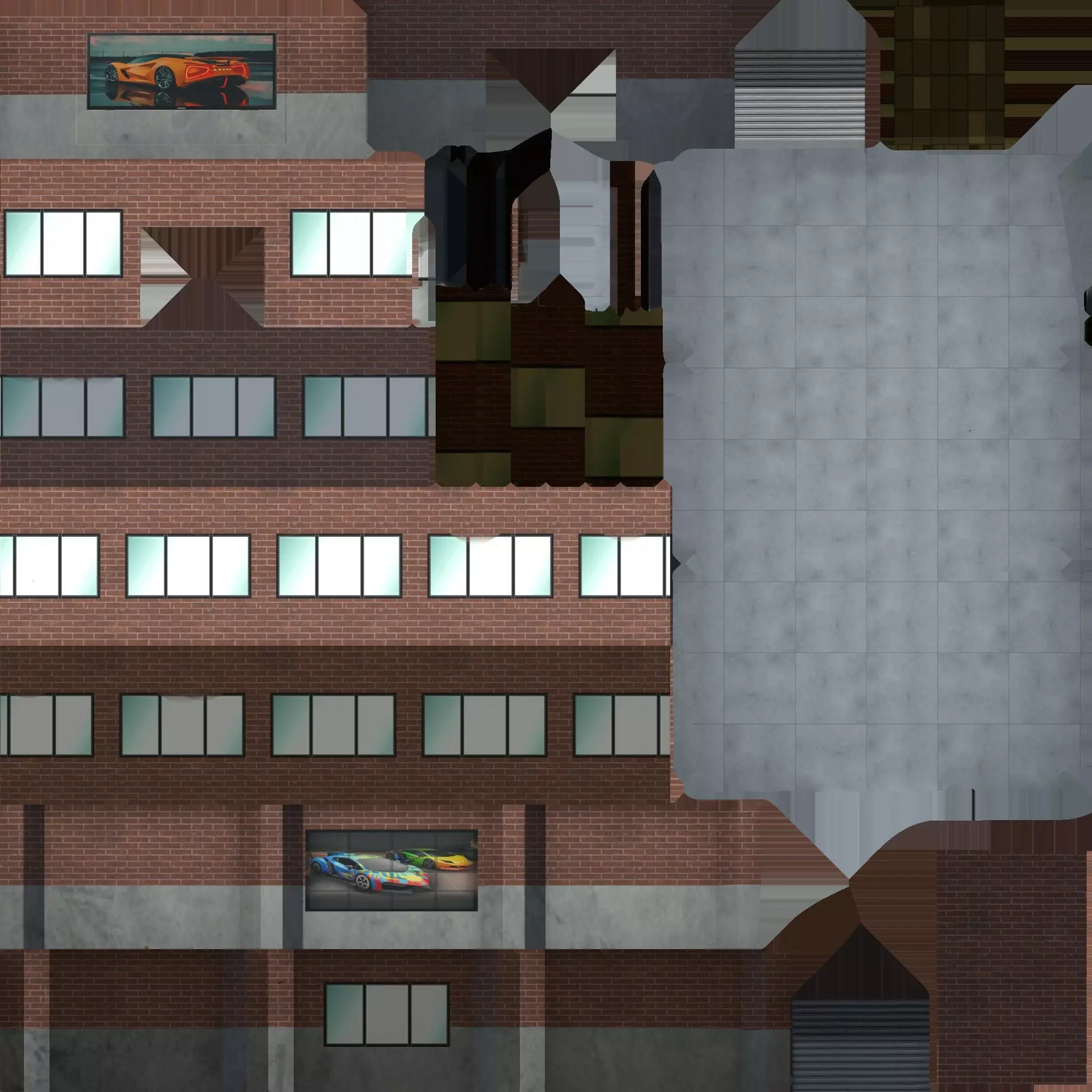 CAR GARAGE 3D model_0