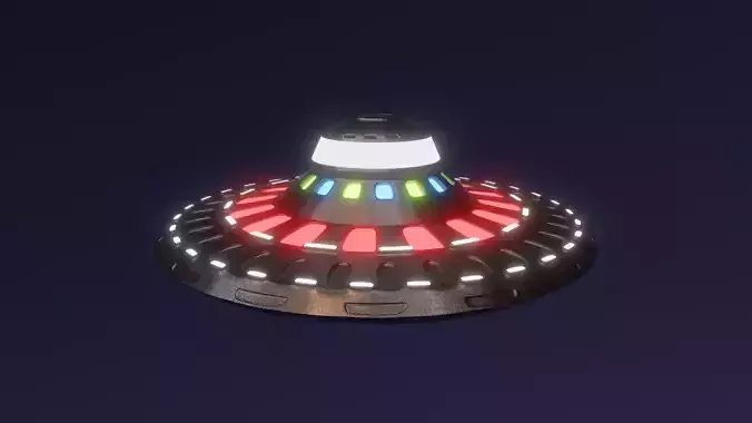 Spacial UFO - OVNI - Space Ship - Flying Saucer 3D model 1