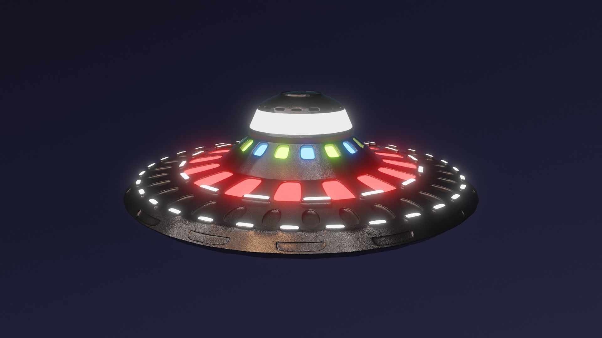 Spacial UFO - OVNI - Space Ship - Flying Saucer 3D model 1 3D model ...