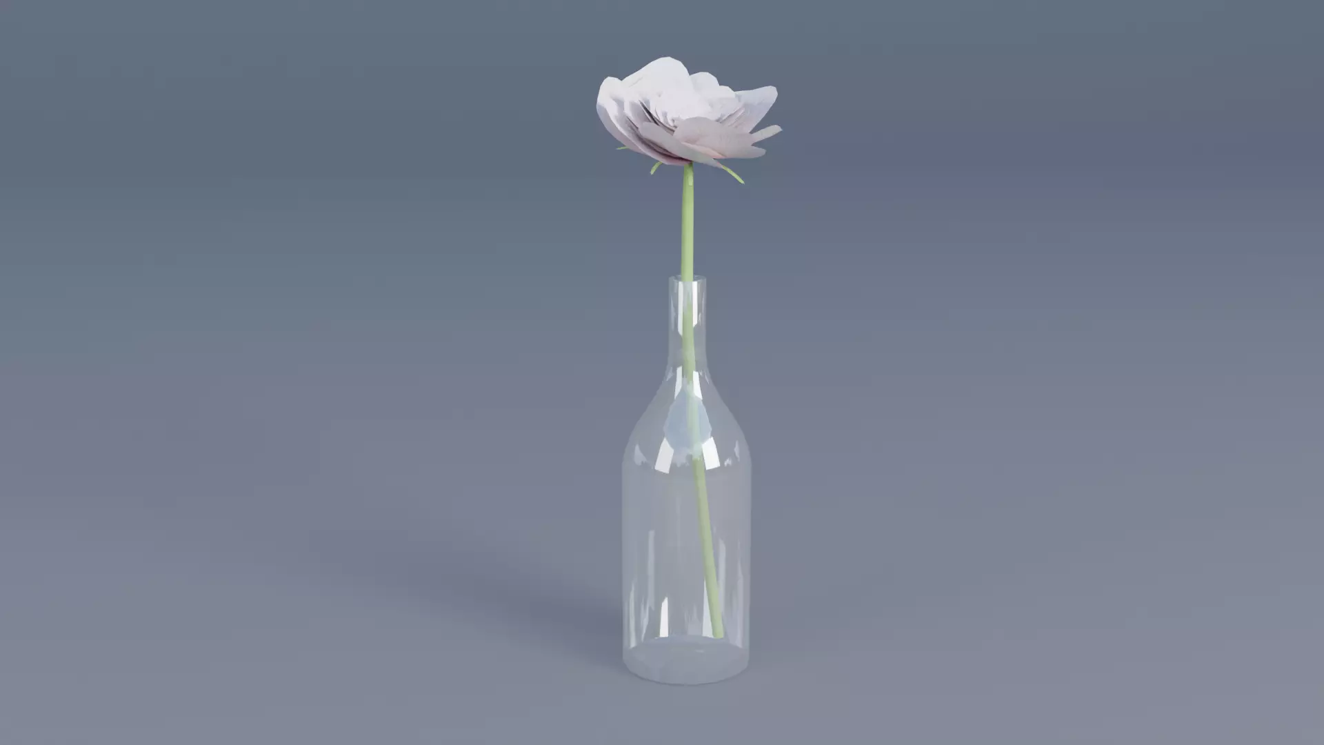 flower vase Low-poly 3D model_0