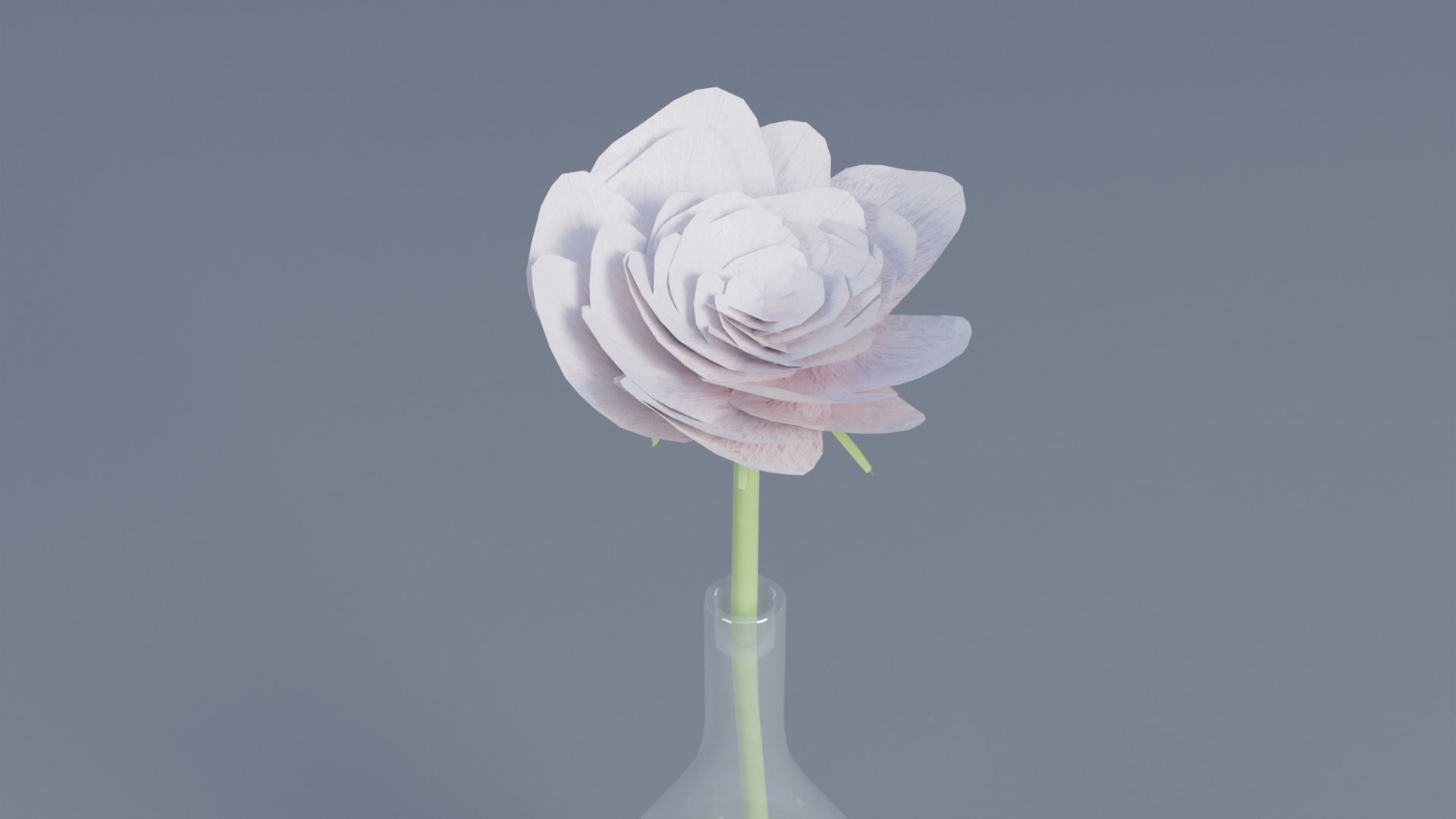 flower vase Low-poly 3D model_1